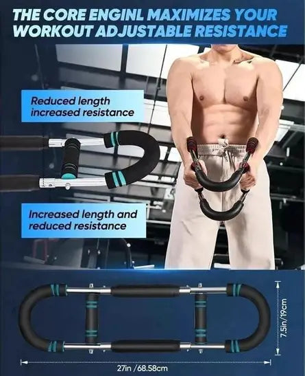 Adjustable Workout Equipment Men Women Beginners Portable Chest Exerciser Grips Home Gym Twister Arm Trainer