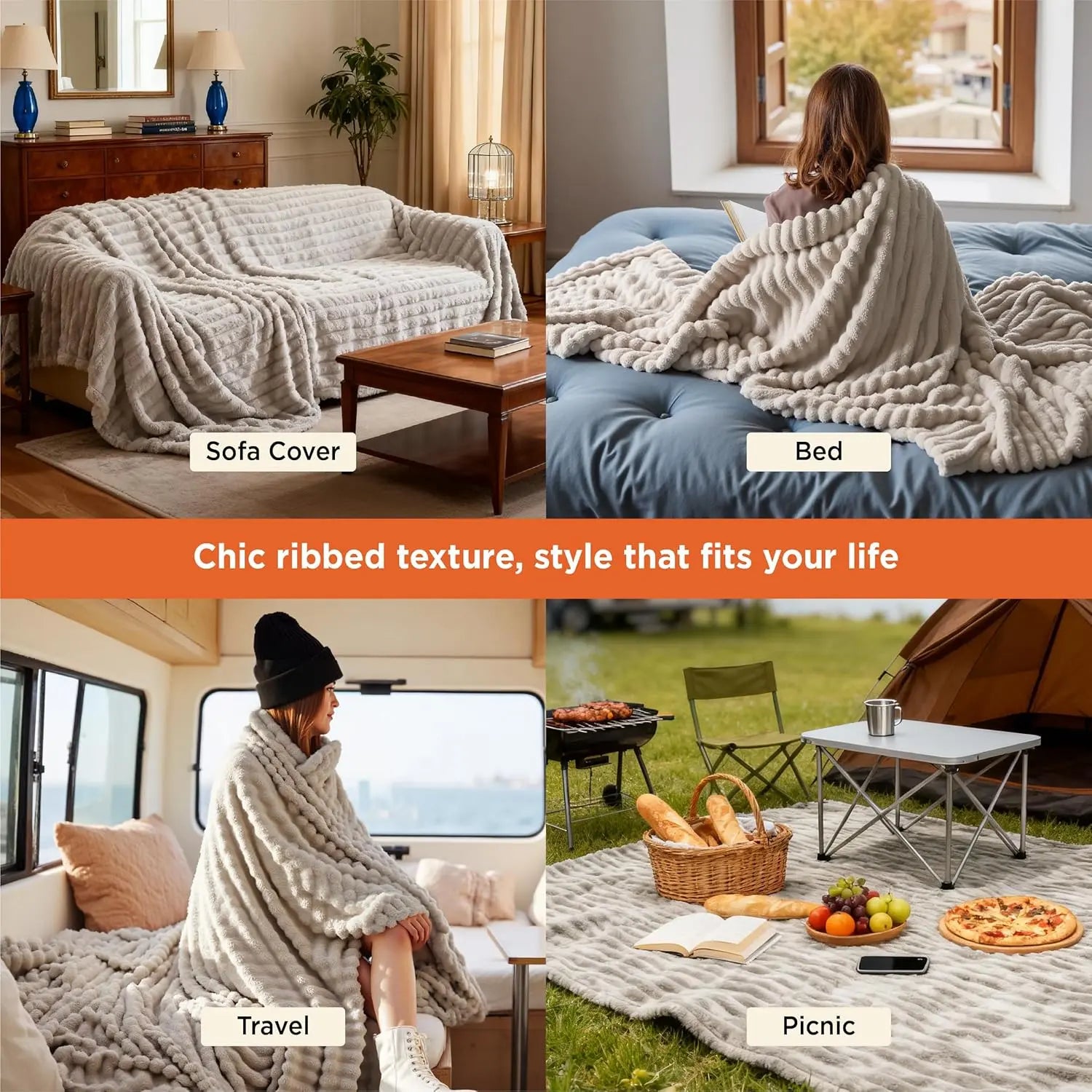 【Mother's day Deal】Bedsure Luxury Corduroy Fleece Sleep Blanket- Ultra Soft, Warm, Cozy Extra Soft Baby Blanket for Sofa, Bed, Nursery Ideal Seasonal Gift Solid Yellow Color, Lightweight Comforter